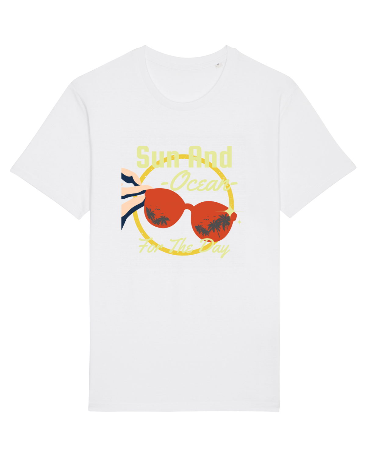 Tricou mânecă scurtă Unisex Rocker White