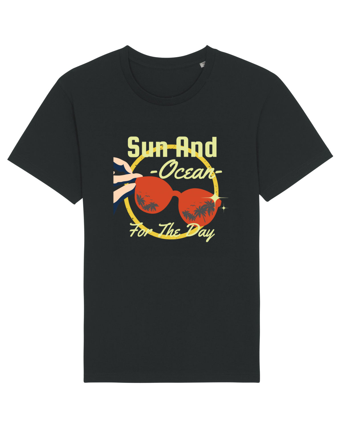 Tricou mânecă scurtă Unisex Rocker Black