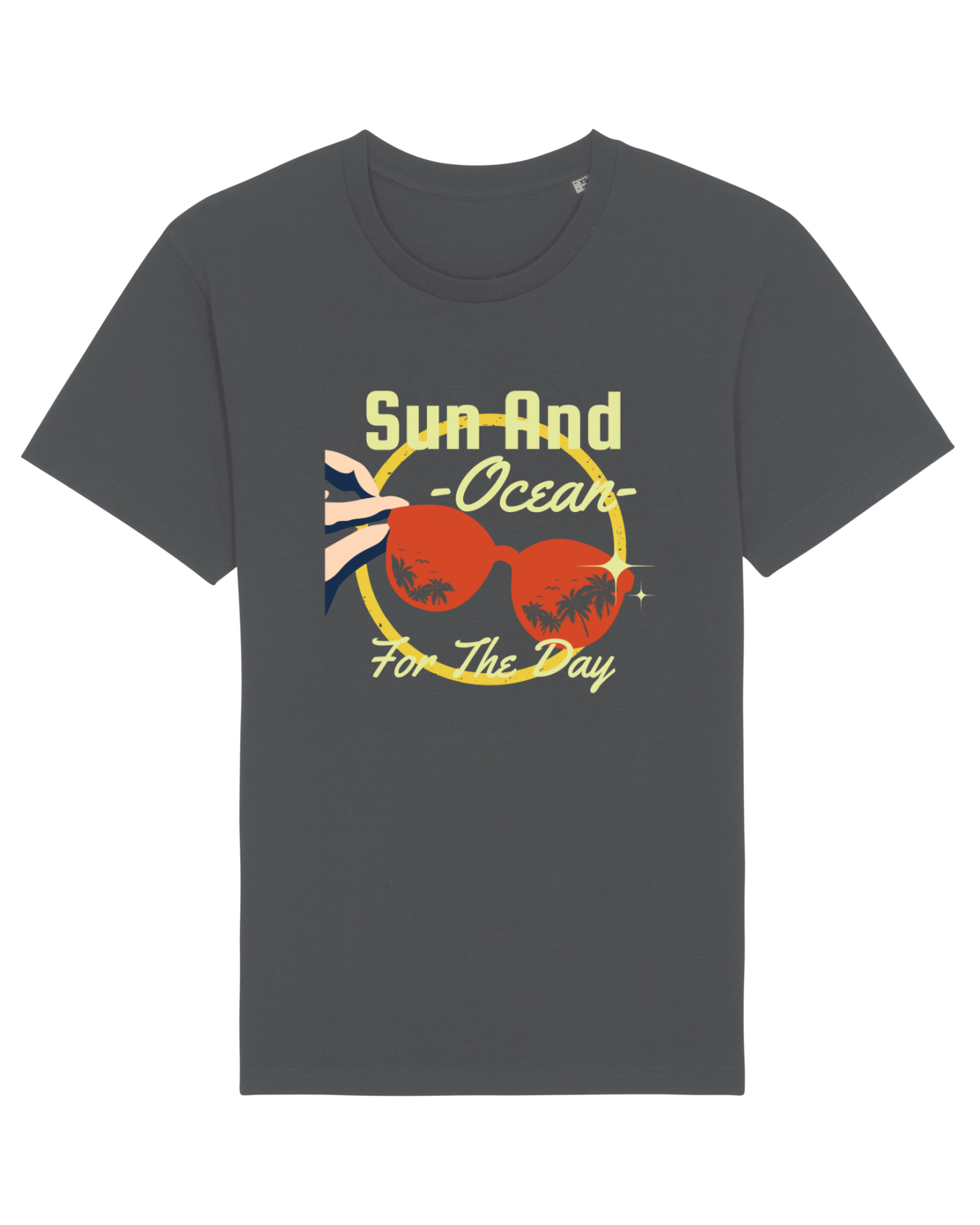 Tricou mânecă scurtă Unisex Rocker Anthracite