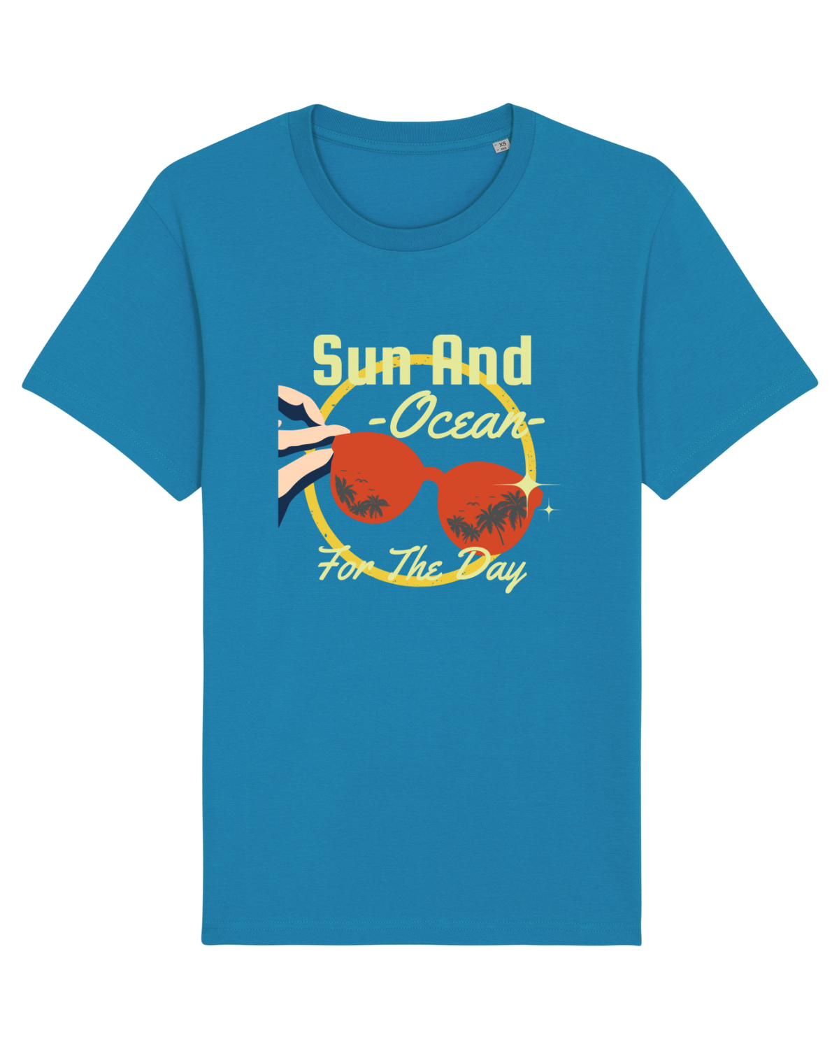 Tricou mânecă scurtă Unisex Rocker Azur