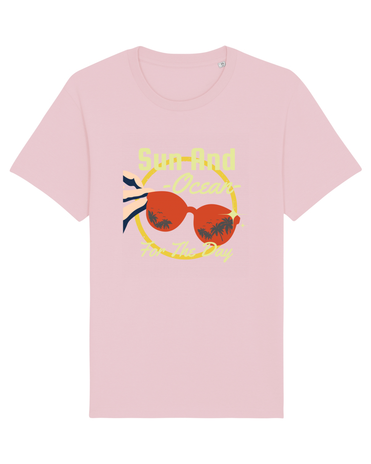 Tricou mânecă scurtă Unisex Rocker Cotton Pink