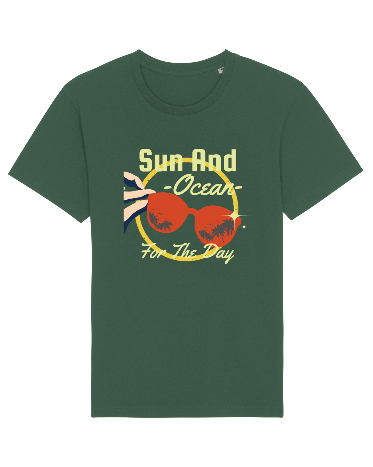 Tricou mânecă scurtă Unisex Rocker Bottle Green