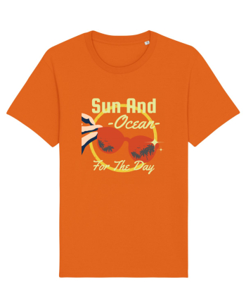 Sun and Ocean for the Day Bright Orange