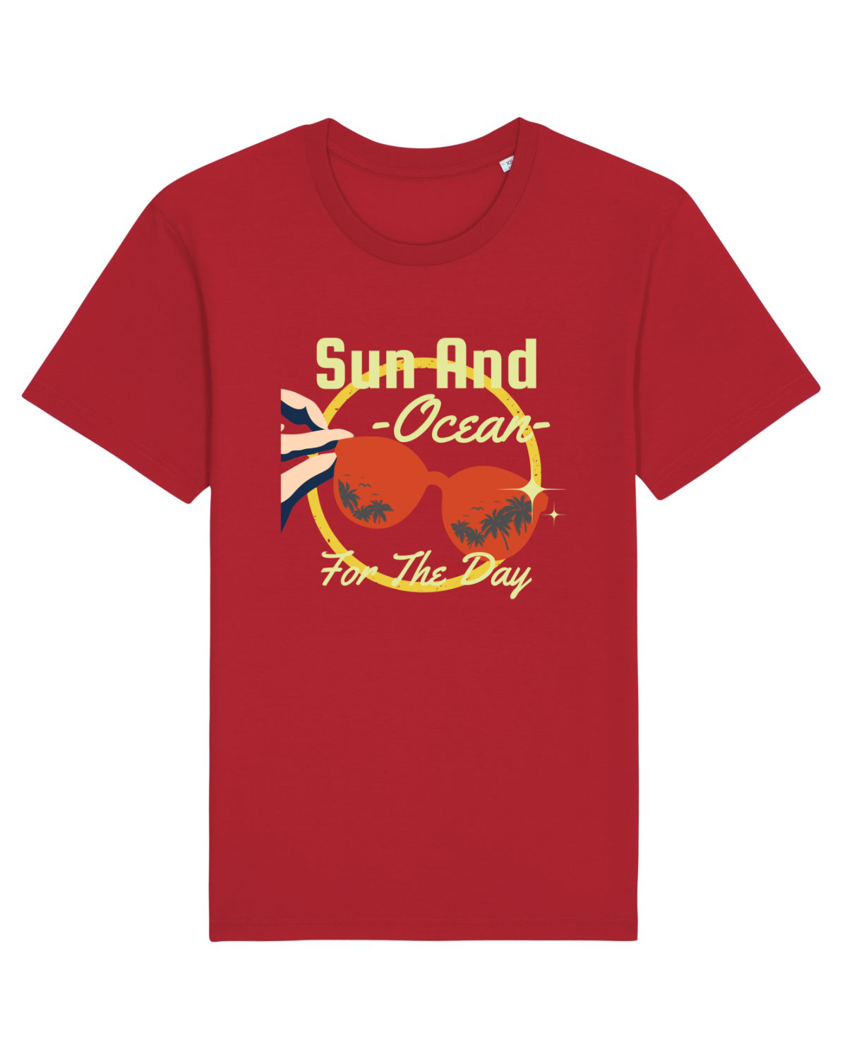 Tricou mânecă scurtă Unisex Rocker Red