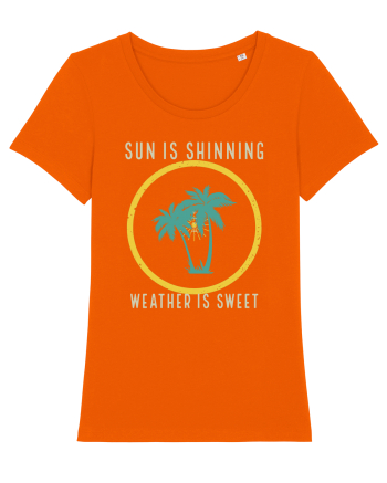 Sun is Shinning Weather is Sweet Bright Orange