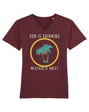 Sun is Shinning Weather is Sweet Burgundy