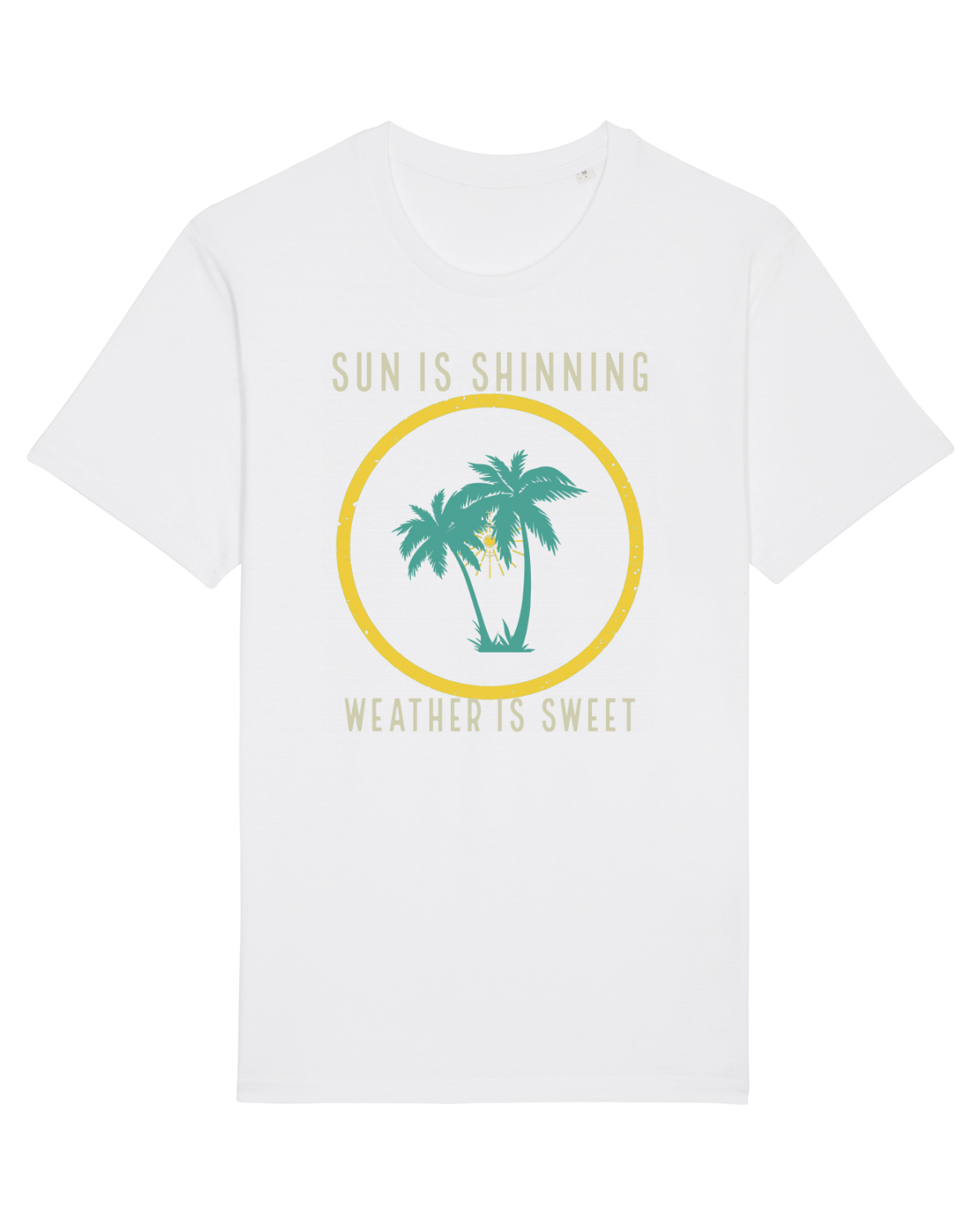 Tricou mânecă scurtă Unisex Rocker White
