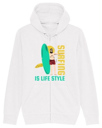 Surfing is Life Style White