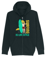 Surfing is Life Style Hanorac cu fermoar Unisex Connector
