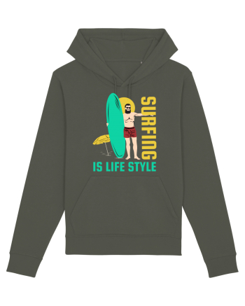 Surfing is Life Style Khaki