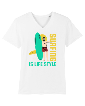 Surfing is Life Style White