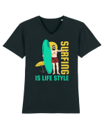 Surfing is Life Style Tricou mânecă scurtă guler V Bărbat Presenter