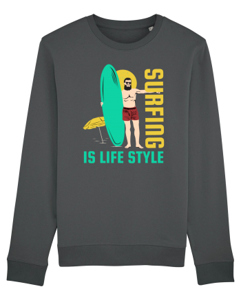 Surfing is Life Style Anthracite