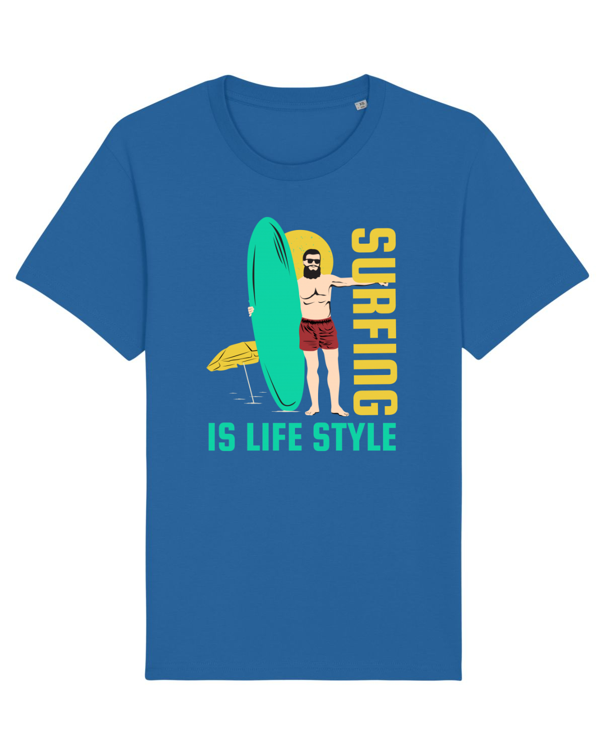 Tricou mânecă scurtă Unisex Rocker Royal Blue