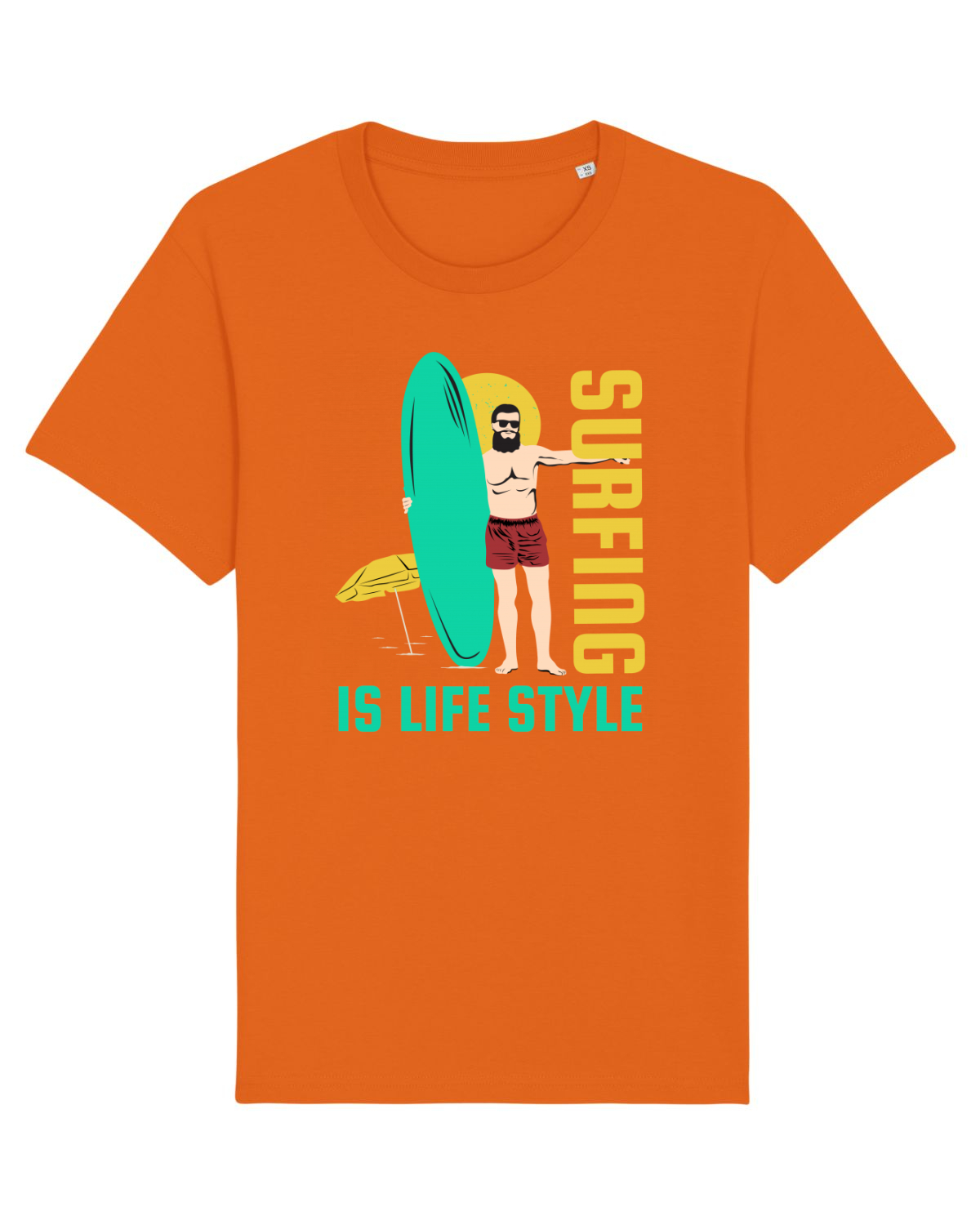 Tricou mânecă scurtă Unisex Rocker Bright Orange