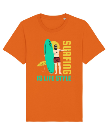 Surfing is Life Style Bright Orange