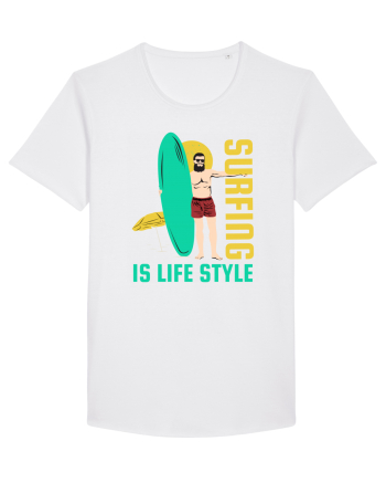 Surfing is Life Style White