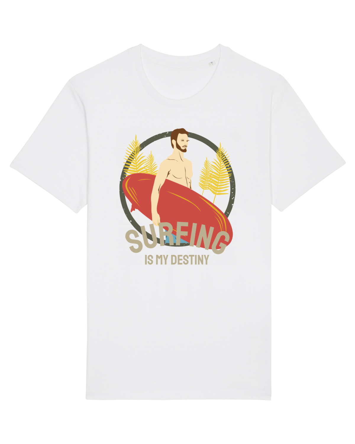 Tricou mânecă scurtă Unisex Rocker White