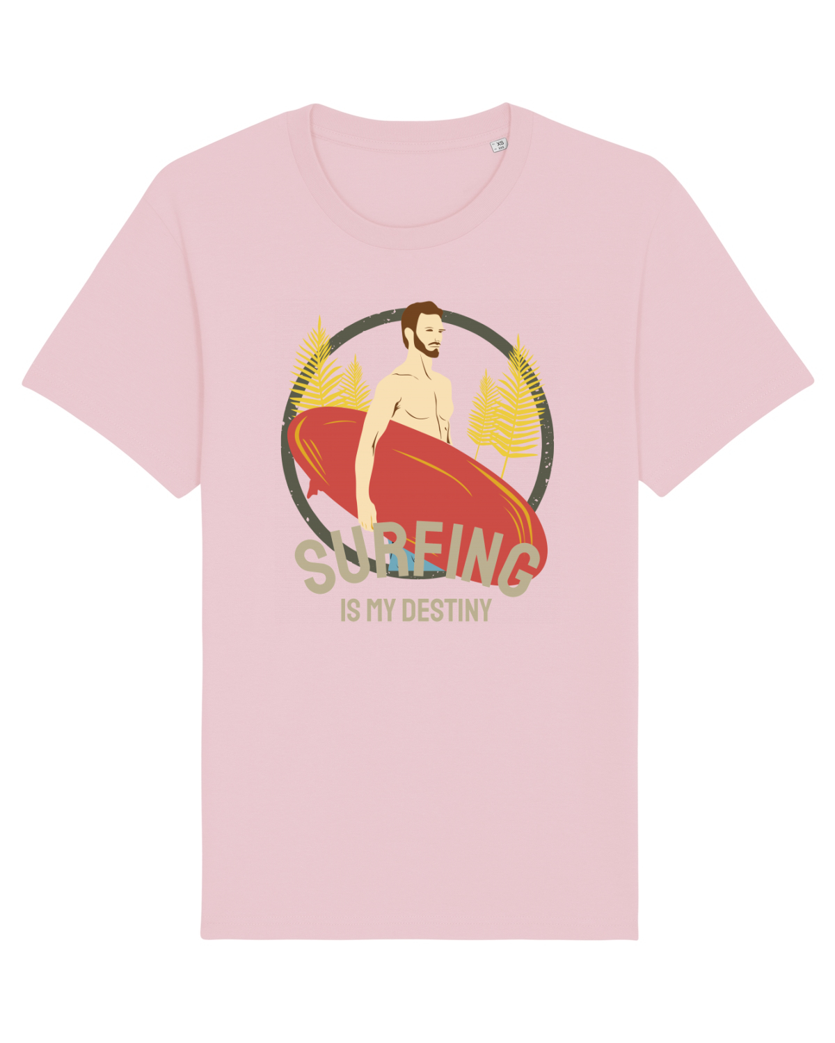 Tricou mânecă scurtă Unisex Rocker Cotton Pink