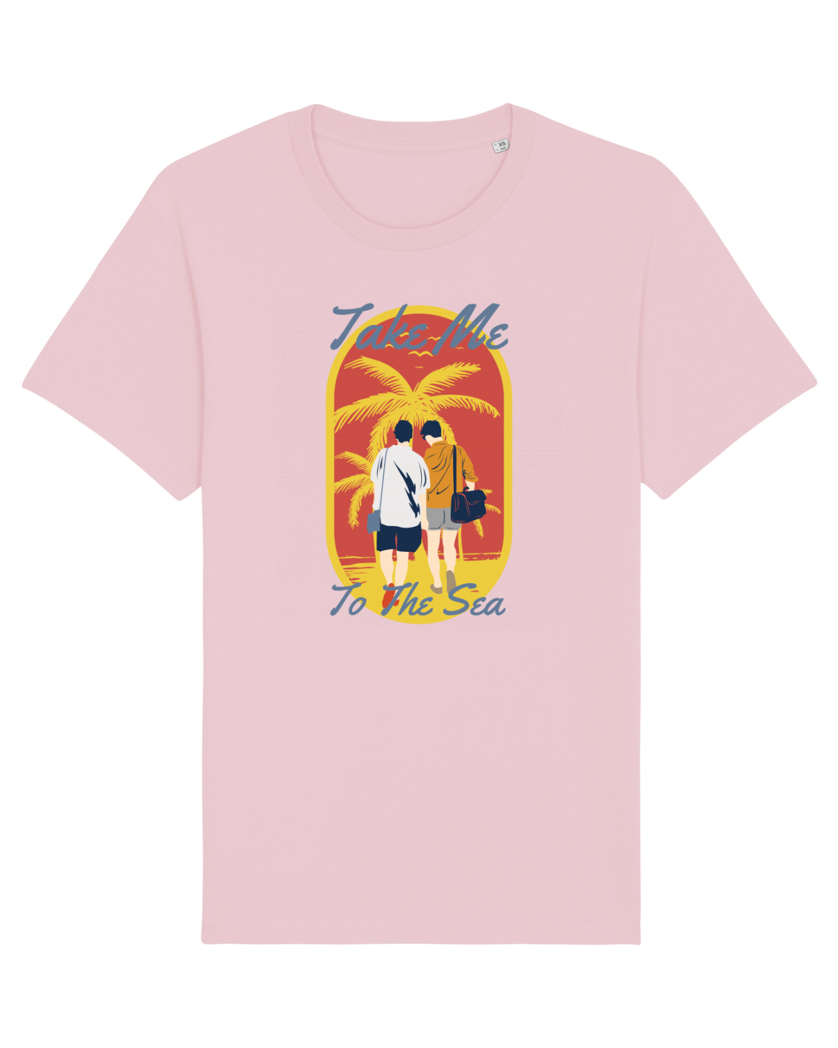 Tricou mânecă scurtă Unisex Rocker Cotton Pink