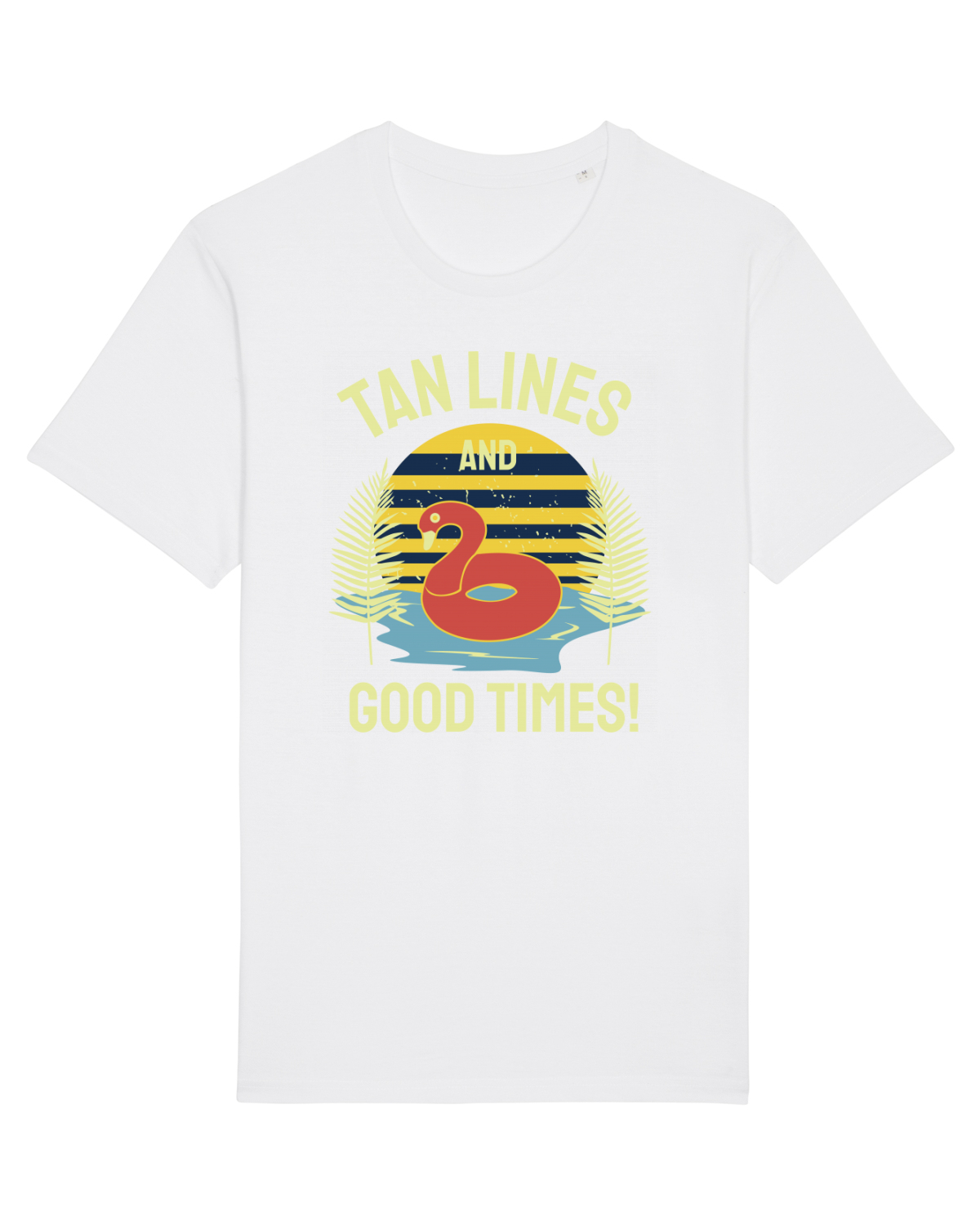 Tricou mânecă scurtă Unisex Rocker White