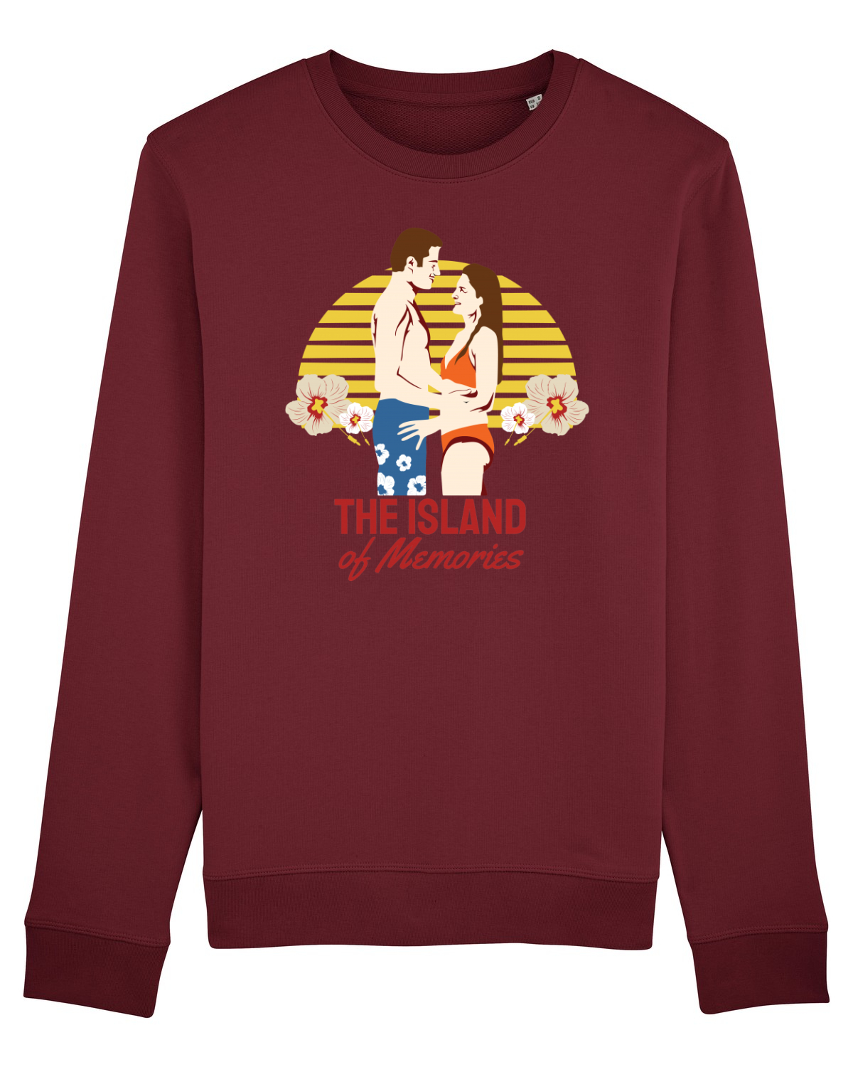 Bluză mânecă lungă Unisex Rise Burgundy