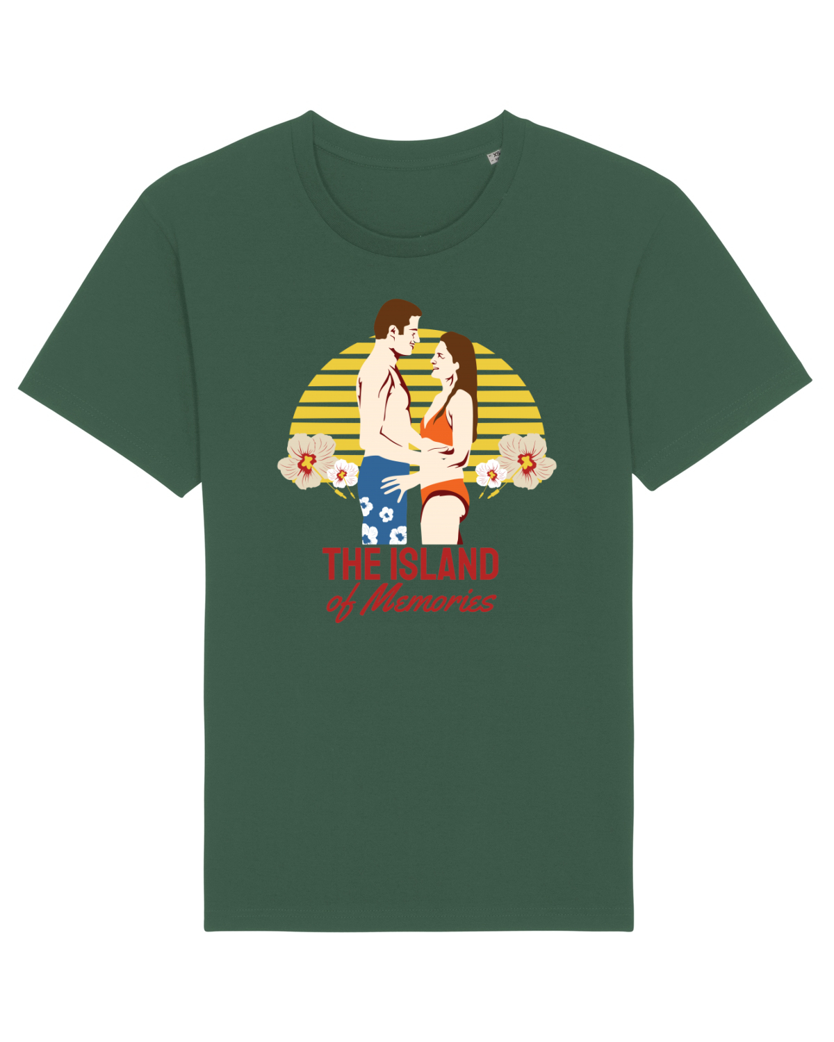 Tricou mânecă scurtă Unisex Rocker Bottle Green