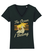 The Ocean is Where I Belong Tricou mânecă scurtă guler V Damă Evoker