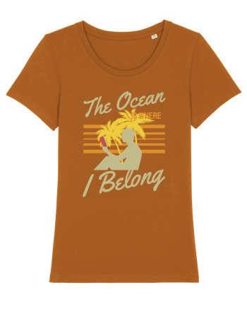 The Ocean is Where I Belong Roasted Orange