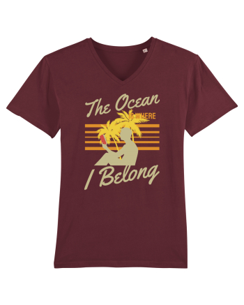 The Ocean is Where I Belong Burgundy