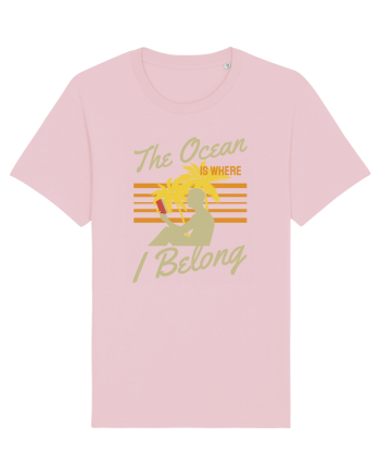 The Ocean is Where I Belong Cotton Pink