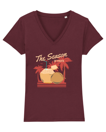 The Season of Fruits Burgundy