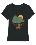 The Tent Life Tricou mânecă scurtă guler larg fitted Damă Expresser