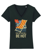 This Mid Year Will Be Hot Tricou mânecă scurtă guler V Damă Evoker