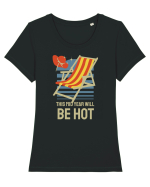 This Mid Year Will Be Hot Tricou mânecă scurtă guler larg fitted Damă Expresser
