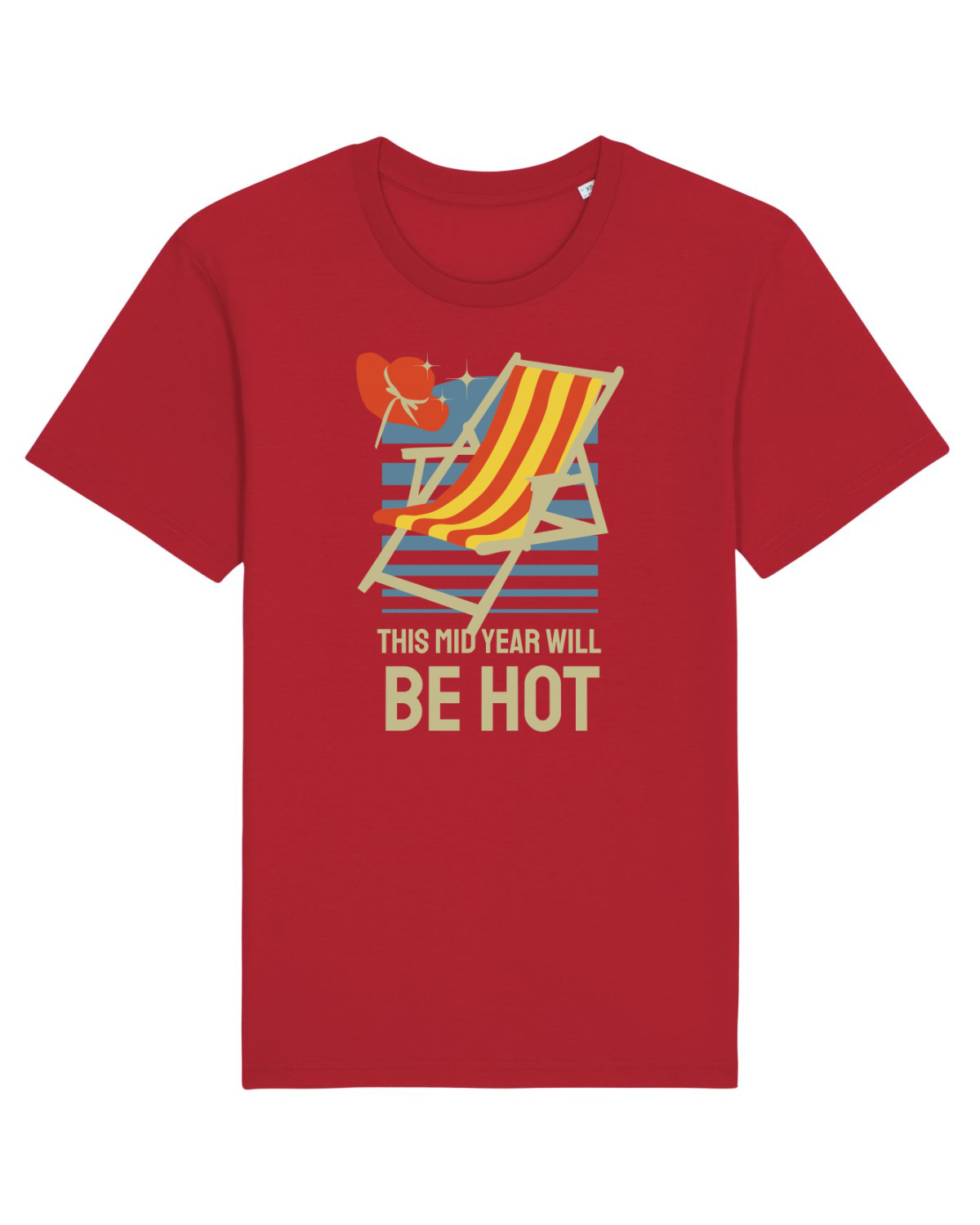 Tricou mânecă scurtă Unisex Rocker Red