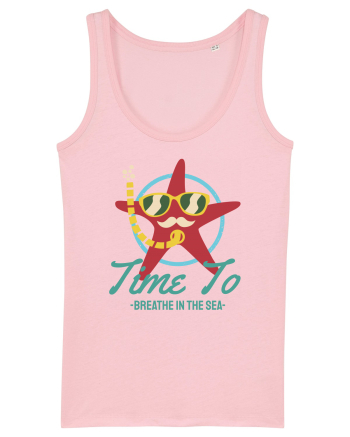 Time to Breathe in the Sea Cotton Pink