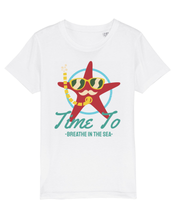 Time to Breathe in the Sea White