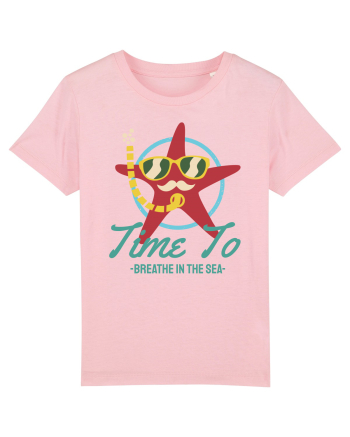 Time to Breathe in the Sea Cotton Pink