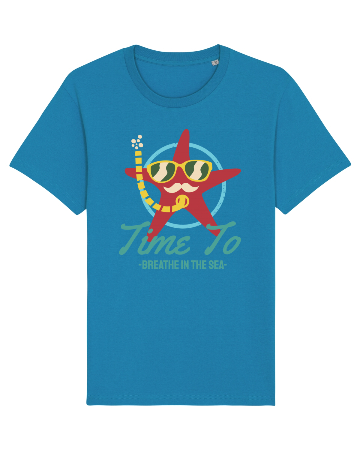Tricou mânecă scurtă Unisex Rocker Azur