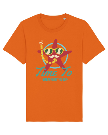 Time to Breathe in the Sea Bright Orange