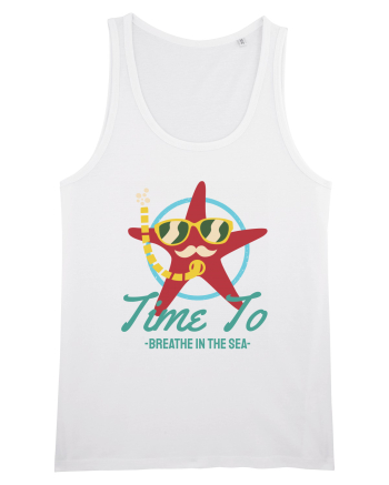 Time to Breathe in the Sea White