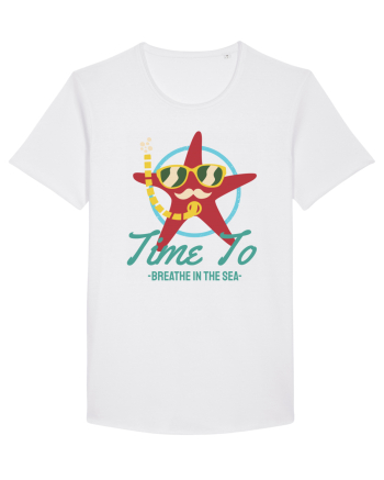Time to Breathe in the Sea White