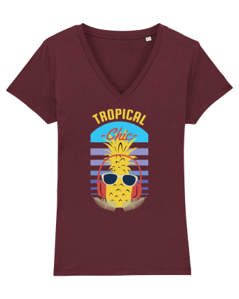 Tropical Chic Burgundy