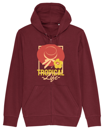 Tropical Life Burgundy