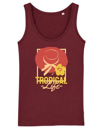 Tropical Life Burgundy