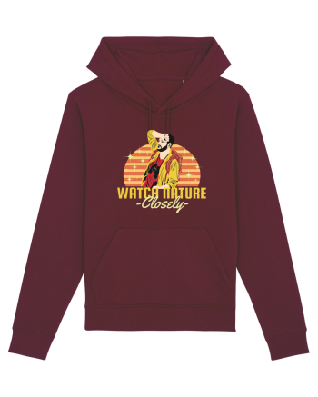 Watch Nature Closely Burgundy
