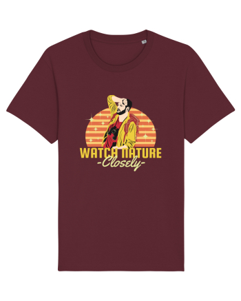 Watch Nature Closely Burgundy