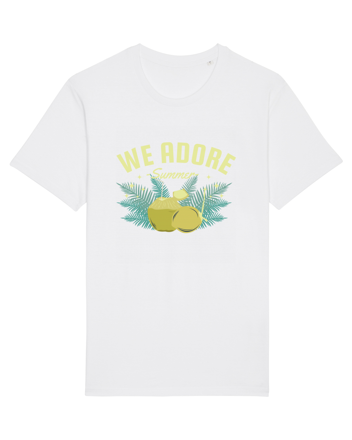 Tricou mânecă scurtă Unisex Rocker White