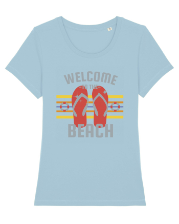 Welcome to the Beach Sky Blue